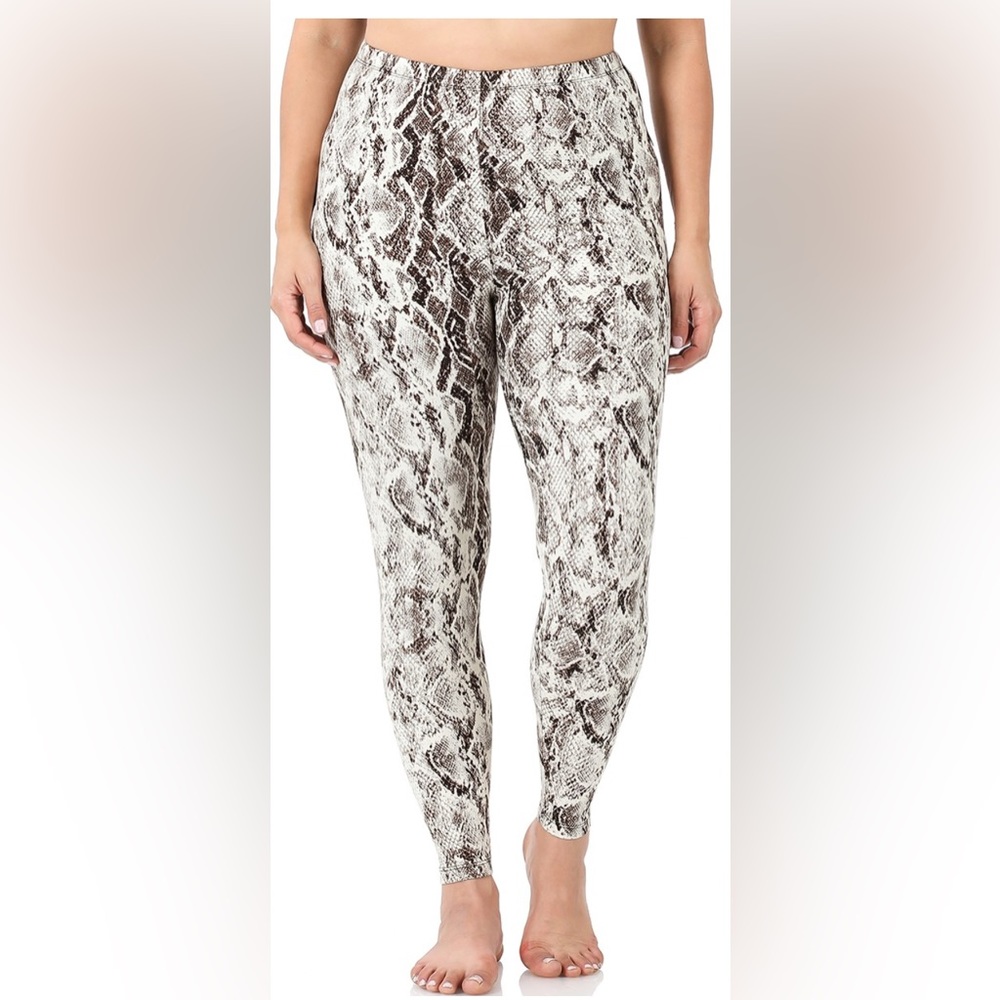 Snakeskin Print leggings